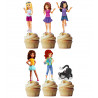 6 Toppers Lego Friends
